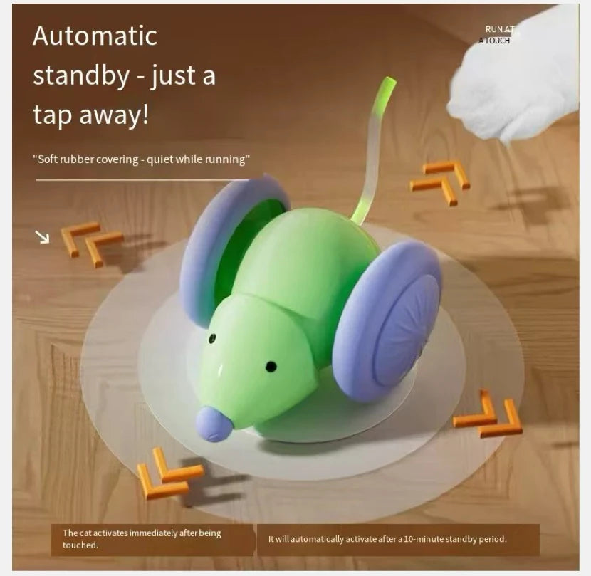 Smart Electric Mouse Car Automatic Cat Toy Self Entertaining Cat Teaser Pet Supplies Interactive Cat Playtime