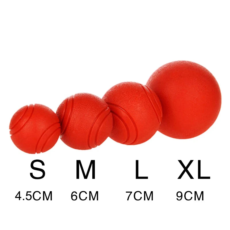 Indestructible Chew Proof Rubber Ball S to L Size Durable Bouncy Dog Toy for Pets Training Interactive Chew Resistant Molar Ball