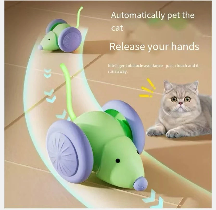 Smart Electric Mouse Car Automatic Cat Toy Self Entertaining Cat Teaser Pet Supplies Interactive Cat Playtime