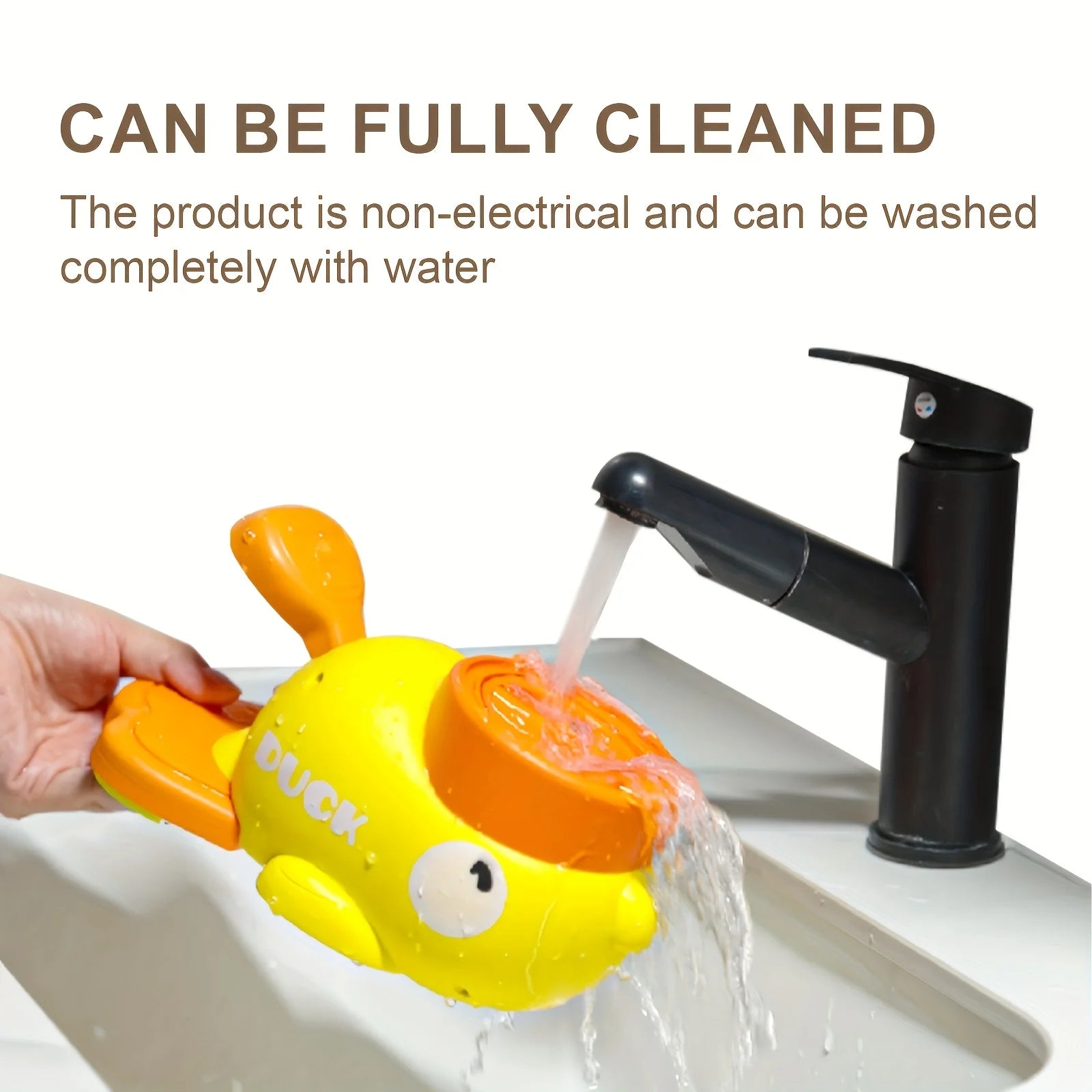 1 Yellow Duck-Shaped Interactive Dog Education Push Toy - Non-Electric, Manual Counting Dog Toy