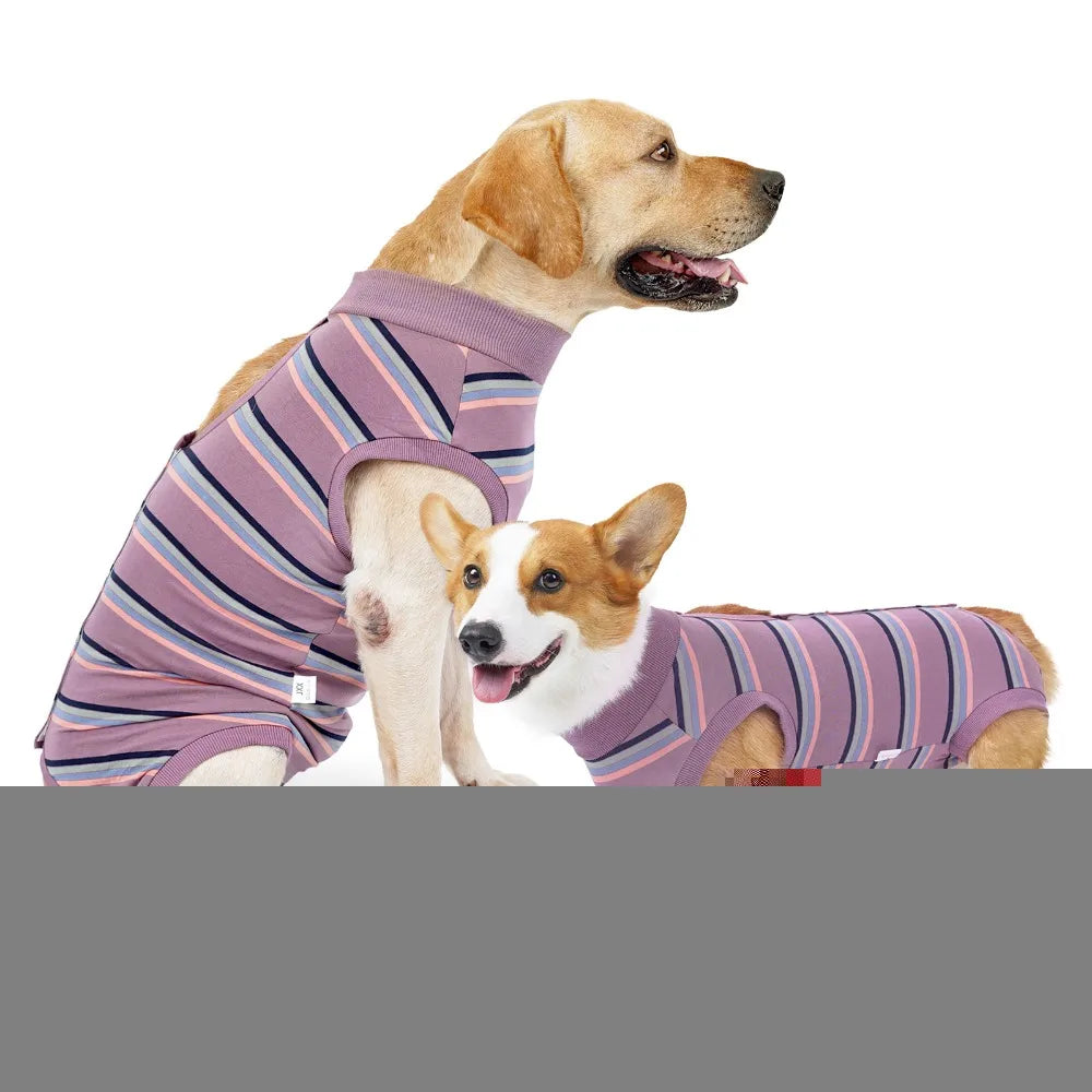 Breathable Dog Surgery Recovery Suit Thickened Soft Warm Postoperative Clothes Comfortable Bite Protective Outfit Home Recovery
