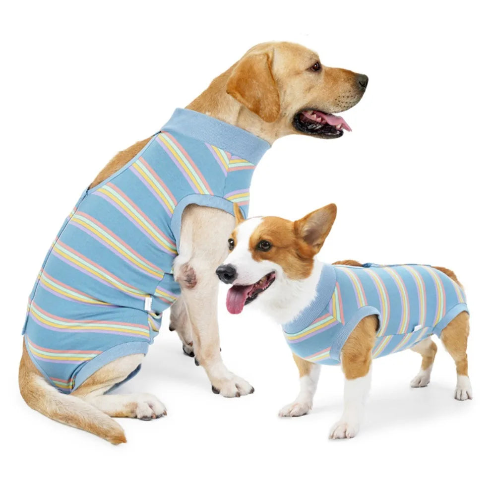 Breathable Dog Surgery Recovery Suit Thickened Soft Warm Postoperative Clothes Comfortable Bite Protective Outfit Home Recovery