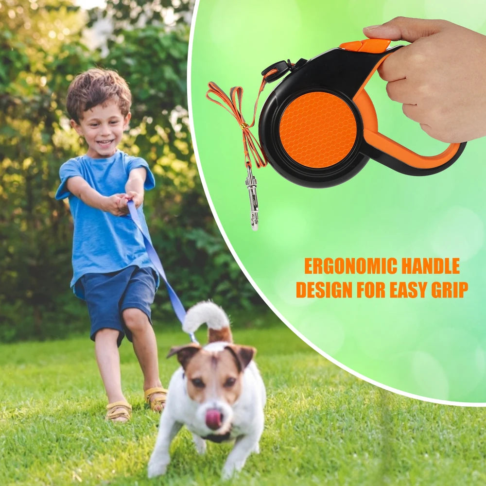 Automatic Retractable Reflective Dog Leashes Traction Rope Dogs Cat Walking Pet Leash Lead Automatic Extending Outdoor Training