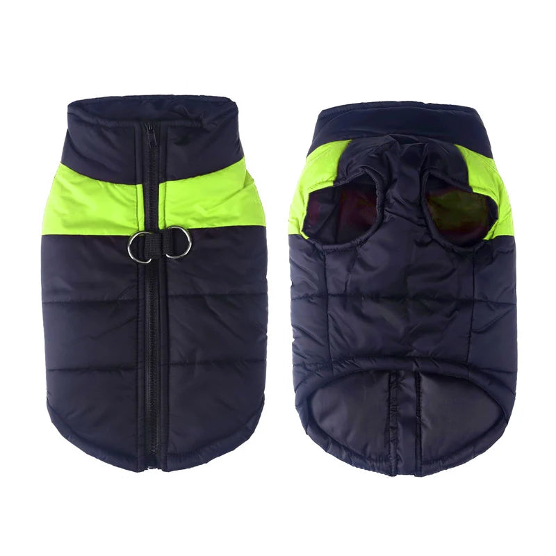 Big Dog Clothes Winter Warm Pet Vest Jacket Waterproof Dog Coat Clothes For Large Dog Bulldog Golden Retriever Labrador Clothing