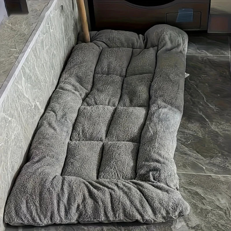 Extra-large plush dog bed/sofa/cat bed/dog house/cage mat, thick and super soft polyester pet mat