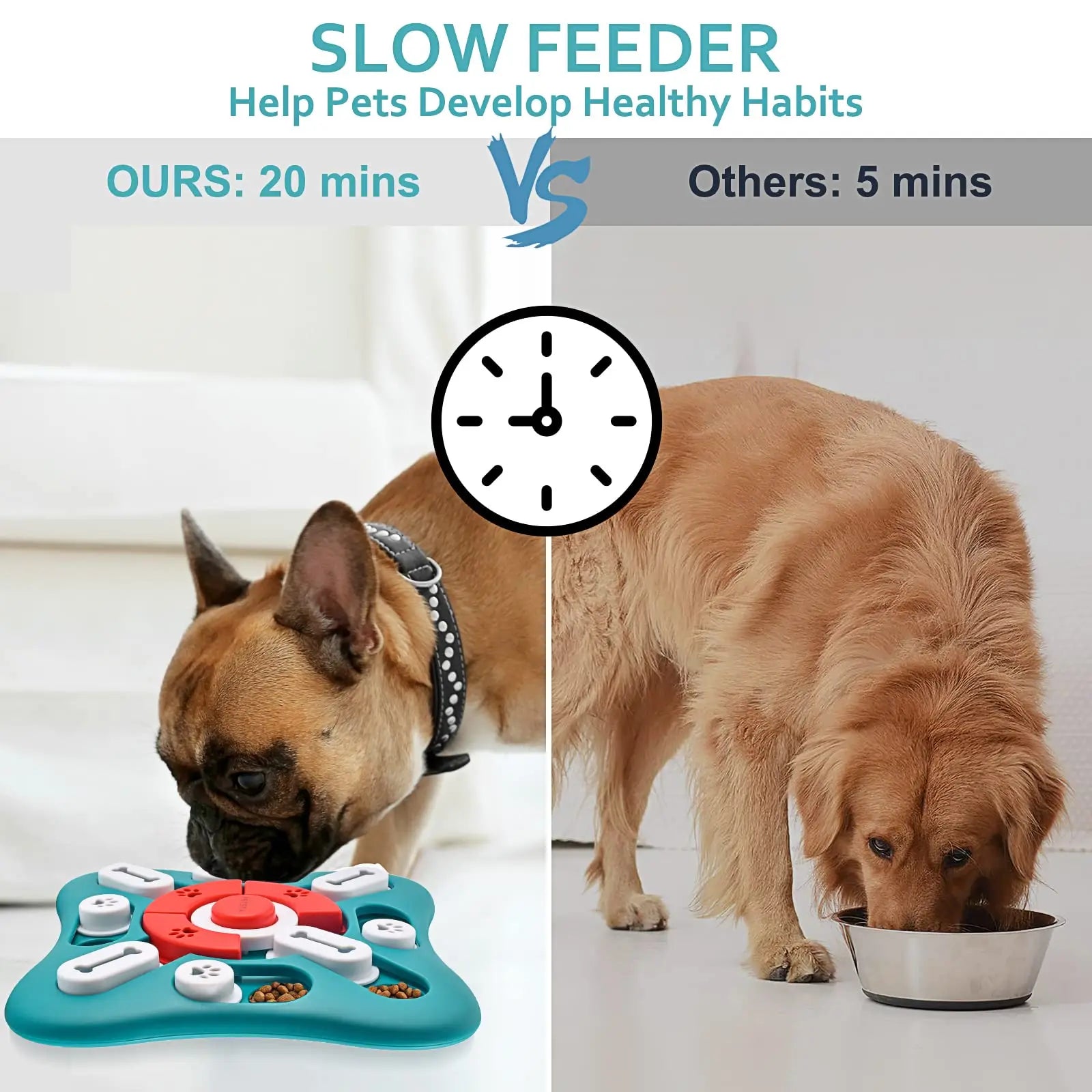 Dog Puzzle Toys, Treat Dispensing Dog Enrichment Toys for IQ Training and Brain Stimulation Interactive Mentally Stimulating